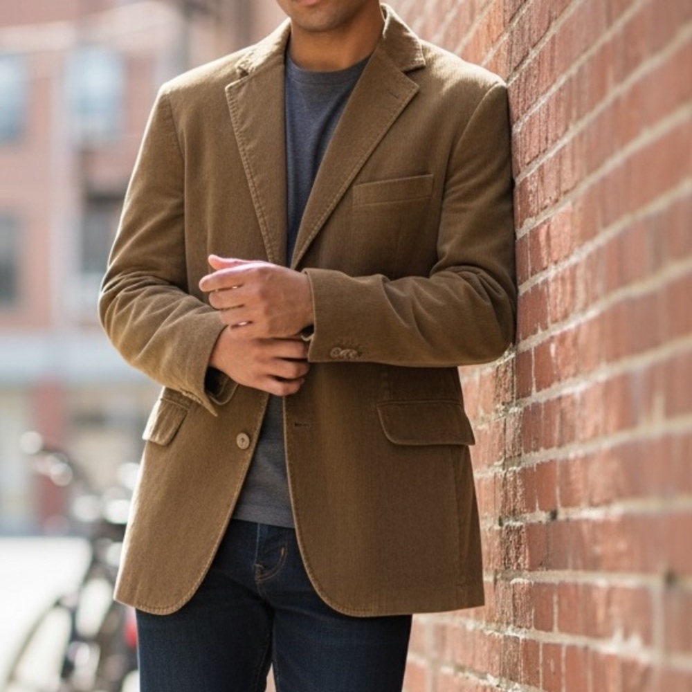 Bass Mens Corduroy Blazer Size Large NWT
